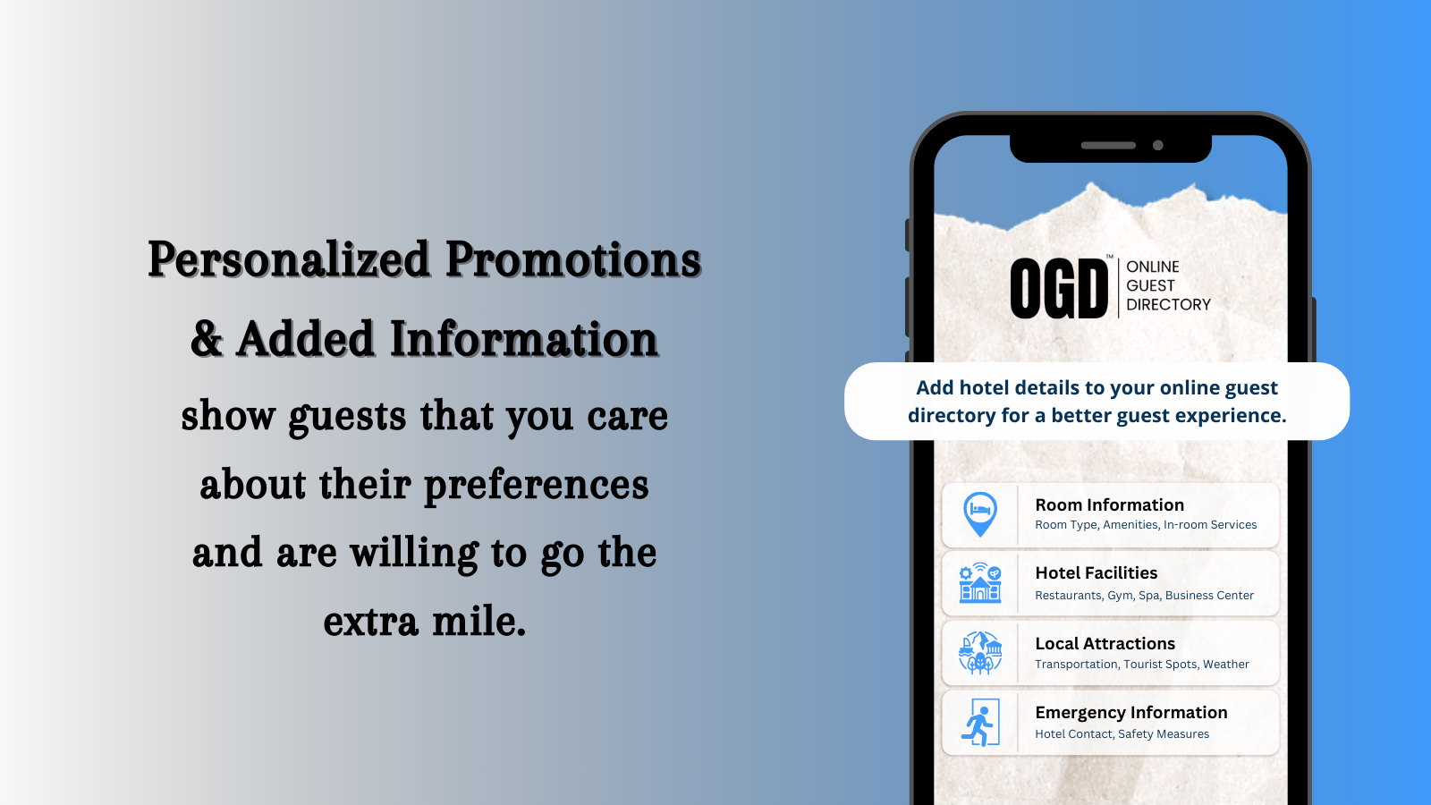 Personalized Promotions for Guest Loyalty